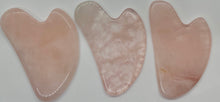 Load image into Gallery viewer, natural rose quartz gua sha facial sculpting tool
